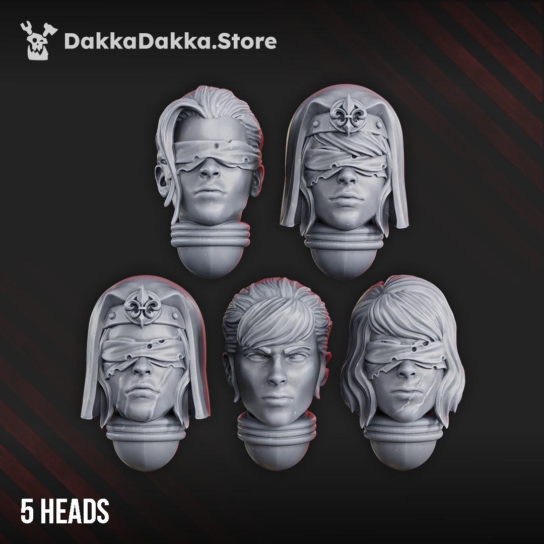 Battle Sisters Poenitentiam Head Bits Set x5
