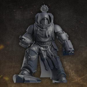 Black Gryphons Knight (promo model for Black Gryphons project)