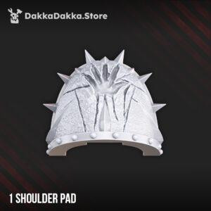 CW Cursed Hand Shoulder Pads Front
