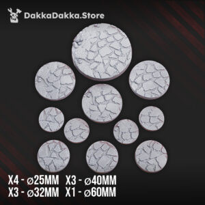 Decorative bases Flat Stone Set x11