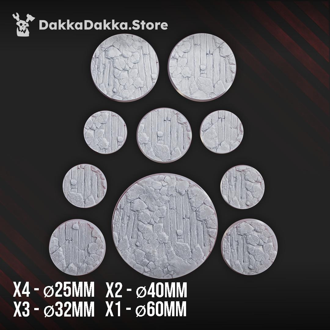 Decorative bases "Ruins" Set x10