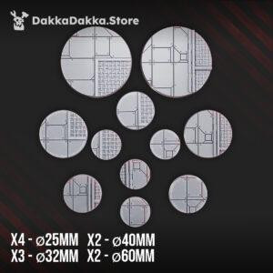 Decorative bases Spaceship Set x11