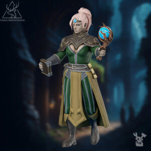Warrior Woman Elf Witch front